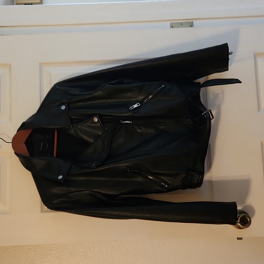 Elodie XL Leather black jacket